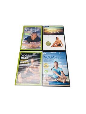 Rodney Yee Yoga DVD Lot of 4 Power Yoga, Burn, For Your Week,  AM & PM Yoga